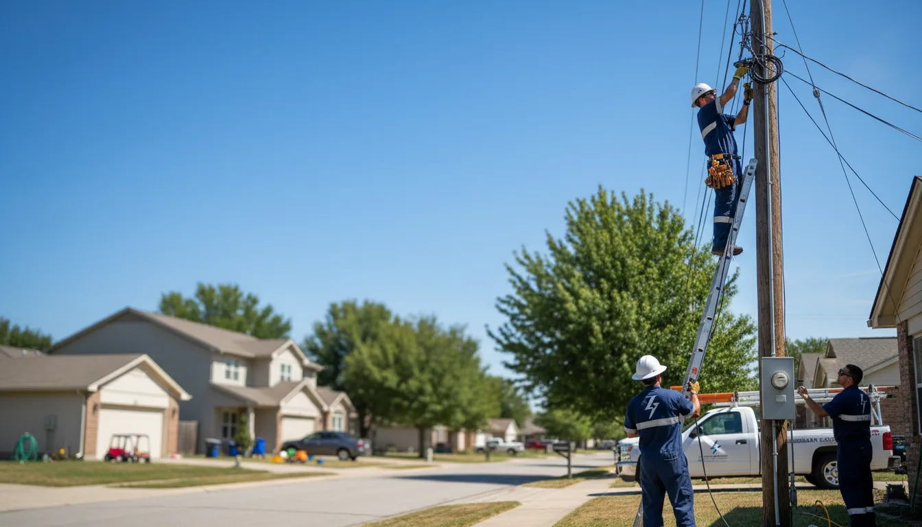 Residential electrician providing installation services in Hooker, OK